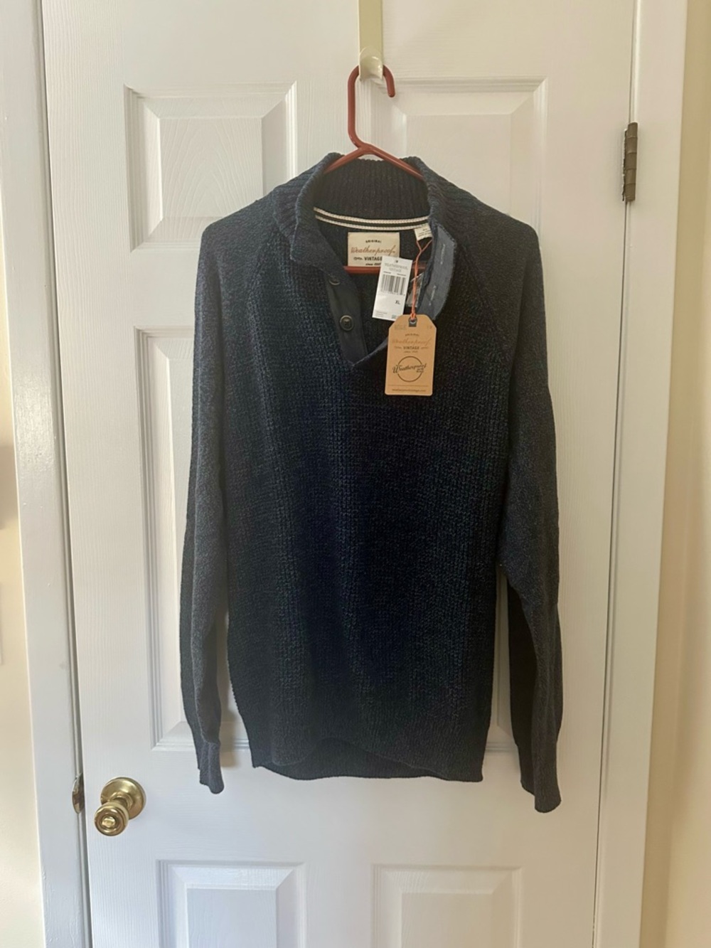 Men's Navy Weatherproof Vintage Sweater XL